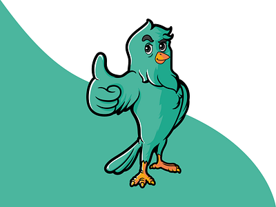 bird character design for web 2dillustration animation branding character characterdesign design graphic design illustration ui vector