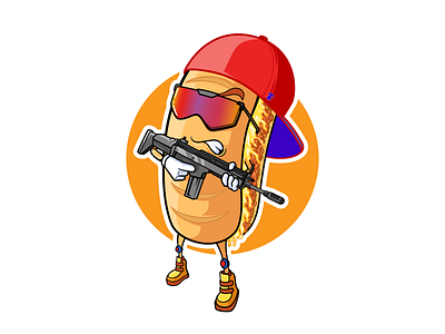 cheese steak character 2dillustration characterdesign illustration vector