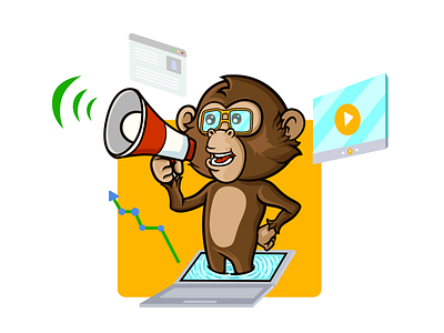 character design monkey character characterdesign design illustration vector