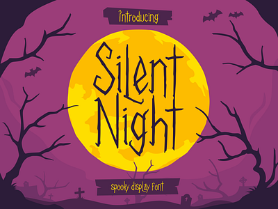 Silent Night fancy font font ghost halloween october scary spooky spookyfont witch