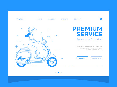 Scooter Girl — Landing Page