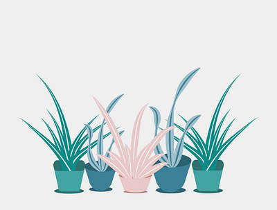 Flat Design Small Garden design flat illustration