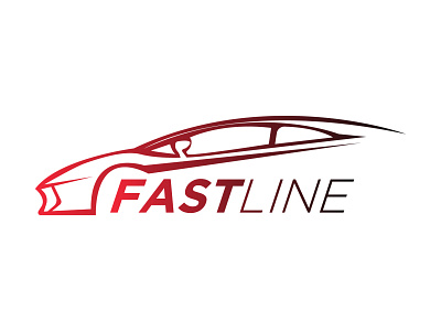 Fast Line branding design flat illustration logo