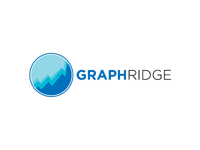 Graph Ridge branding design flat illustration logo