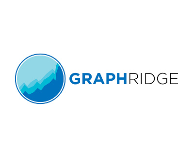 Graphridge branding design flat logo minimal typography vector