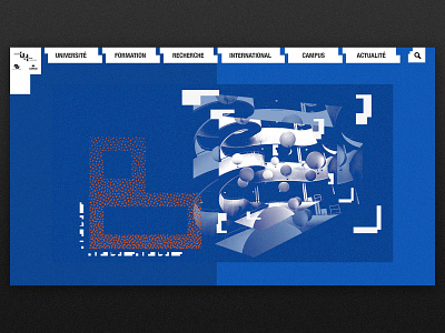 Draft website Université Le Havre Normandie graphicdesign ui design webdesign