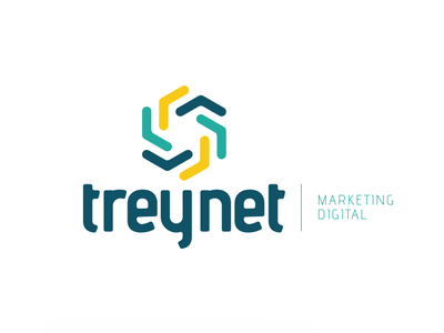 Rebranding Treynet agencia flat icon logo logomarca marca rebranding