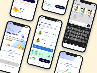 Hyper local delivery app 3d ai design figma gradient grocery delivery hyperlocal illustration ui ux