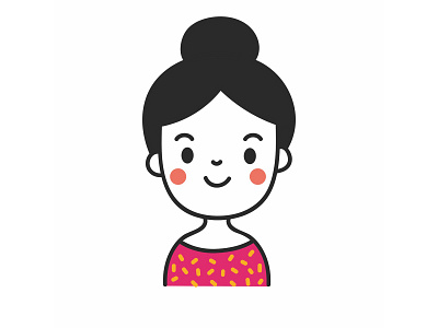 Girl Illustration girl icon illustration line lineart