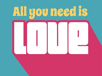 All You Need is Love ai art design design art designer editorial art post social media design typogaphy