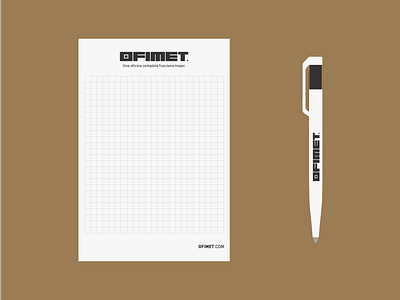 OFIMET Branding – Notepad + Pen after effects animation branding design illustrator logo