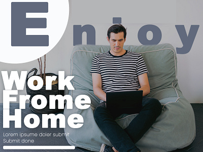 work form home (Blog-Post) branding clean design icon illustration illustrator typography ui ux web website