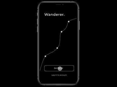 Travel App - Wanderer animation invisionstudio motion design travel travel app traveling ui ux