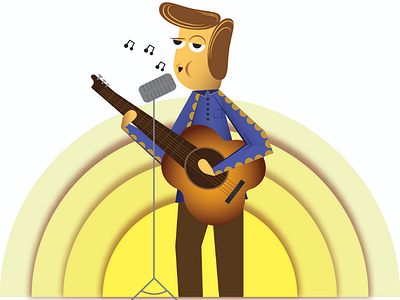 Lazy performer- Singer 😒😃 characterdesign characters graphics design illustration illustrator