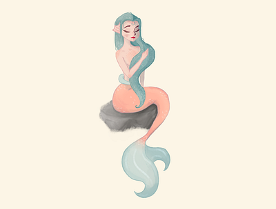 Mermaid illustration 2d art character design digital art fantasy art illustration mermaid