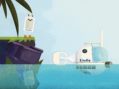 Kindle World(Ocean) animation design illustration