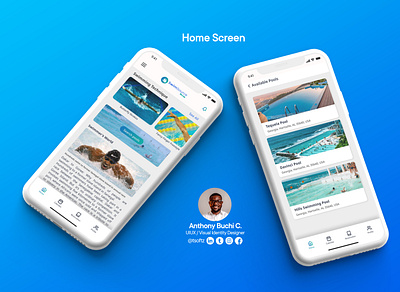 Swimming Pool Booking App app app design application branding design graphic design graphicsdesigns illustration illustrator logo ui vector