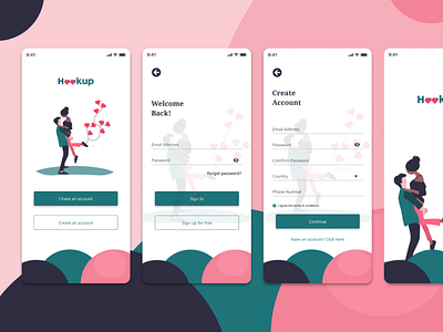 Daily UI Challenge (Dating Mobile App)