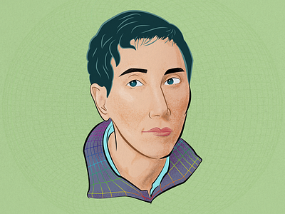 Maryam Mirzakhani adobe illustrator adobe photoshop cartoon illustration mathematics portrait