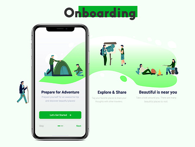Daily Ui 001 | Travel App Onboarding Experience animation app art dailyui design icon illustration ui ux web website