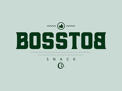 Bosstob Snack brand identity branding cafe custom design custom lettering custom logo design customlogo customtype design hipster logo label lettering lettering logo lettermark logo design logodesign logos logotype script lettering vector