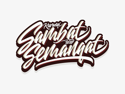 Kurangi Sambat Tetep Semangat brand identity branding cafe clean custom design custom lettering custom logo design customtype design hipster logo label lettering lettering logo logo logo design logos script script lettering typography vector