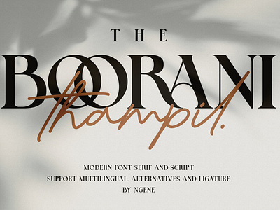 The Boorani Thampil (font duo)