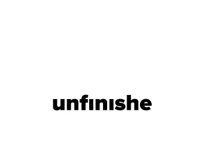 unfinishe logo logo unfinishe wip