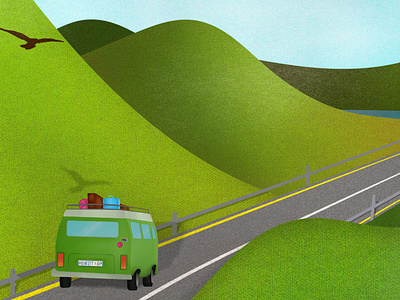 Hi bird color design hello dribble hey dribbble hi dribbble howzit illustration landscape road road trip roadtrip scene scenery scenes south africa south african texture vector vector design