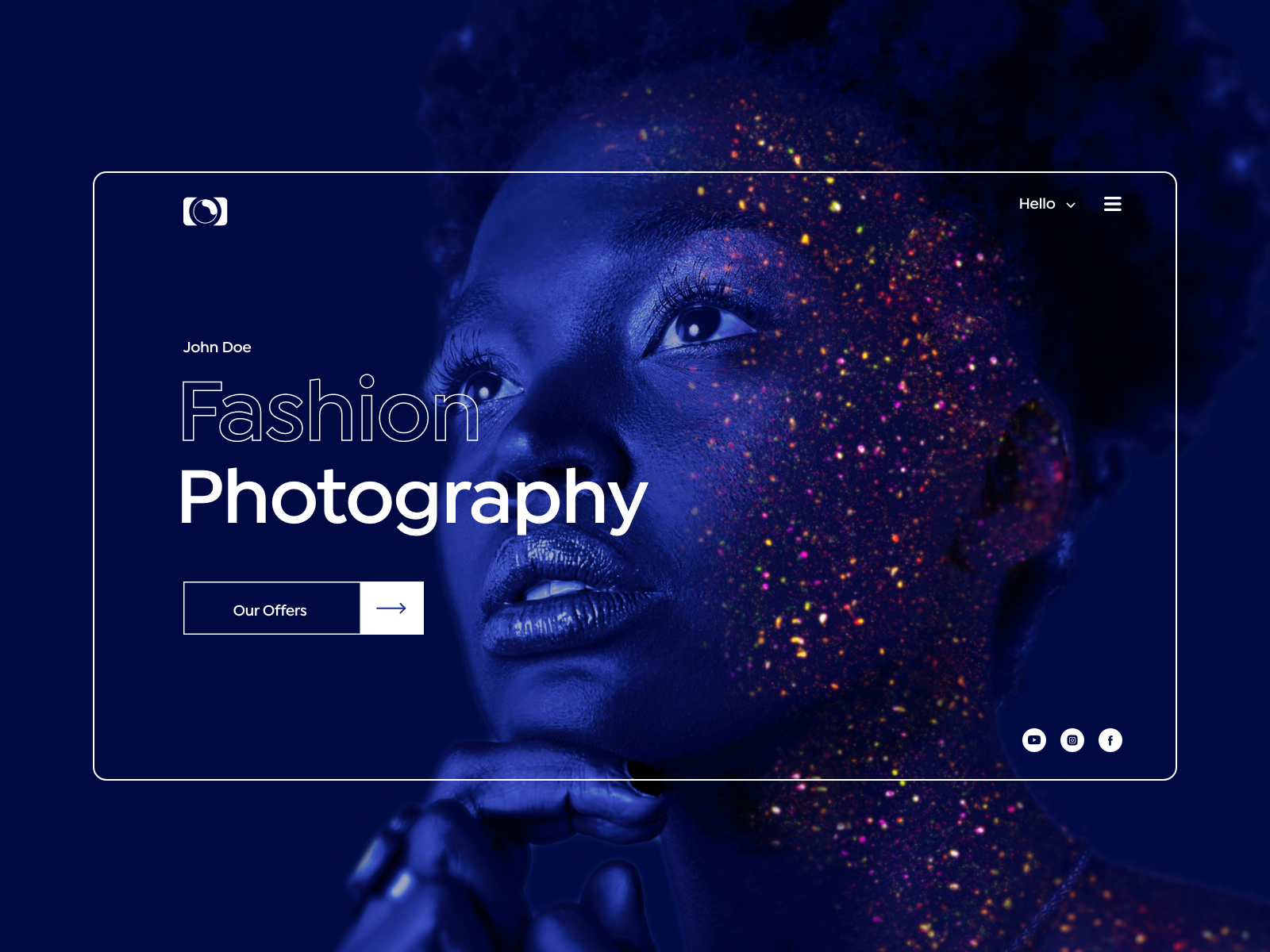 Photography Website Banner image! by Jyotsana Kashyap on Dribbble