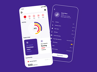 Fitness app!! app app design branding branding design design illustration ui ux