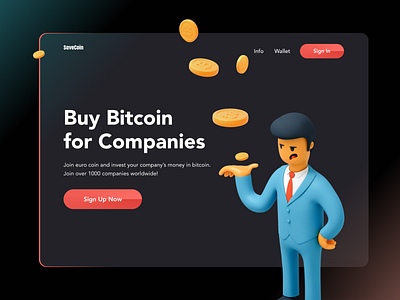 Website Banner bannerdesign bitcoin branding design crypto cryptocurrency web webpage websiteui webui