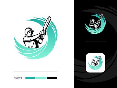 CricKet Line Logo branding cricket cricketlogo graphic design logo logodesign ui