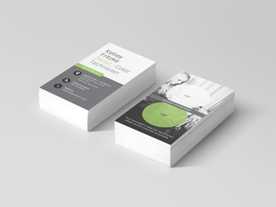 Hair stylist business card design
