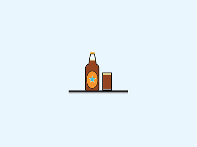 Newcastle Brown Ale alcohol bottle glass illustration newcastle newcastle brown ale nufc