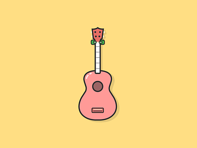 Ukulele illustration music ukulele