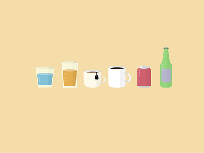 Beverages beverages bottle coffee cup drinks glass illustration tea