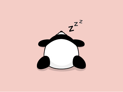 Sleeping Panda animal illustration panda sleeping