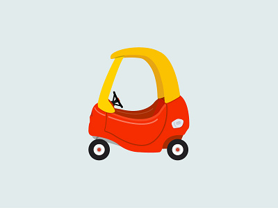 They see me rollin', they hatin'...... car illustration kids toy