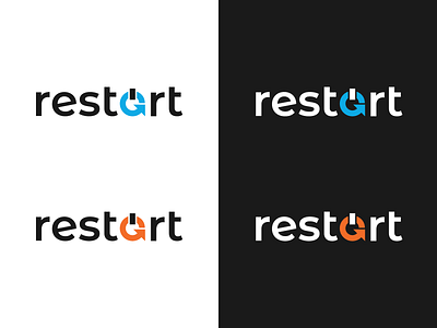 Restart Logo Design art branding logo logo design restart typography vector