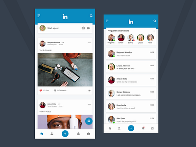 LinkedIn Redesign Concept with Adobe Xd