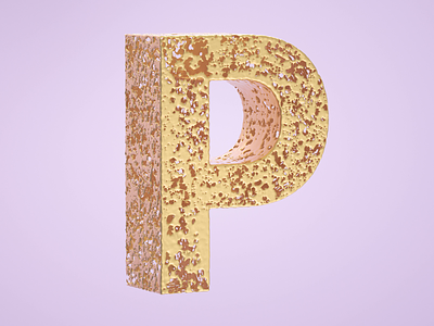 P 36daysoftype 3d 3dtype abstract ae c4d grow houdini motion octanerender simulation typogaphy
