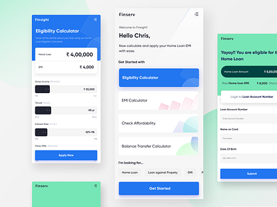 Home loan (Light Theme) bank app banking app bright color calculator ui clean ui fintech fintech app loan loan calculator minimal slider