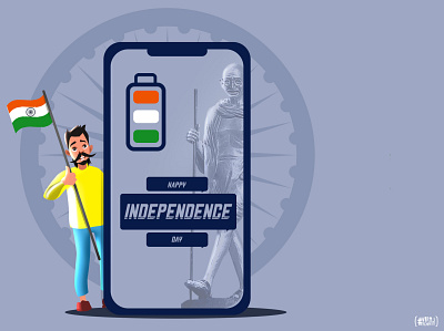 India Independence Day 2020 artwork brand branding concept art design designer designers illustration independenceday india vector