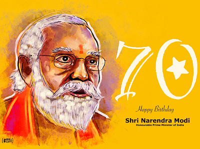 Modi 70 artwork brand branding brush design designer graphicdesign illustration illustrator vector