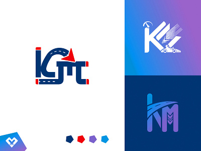 KM brand branding design designer graphicdesign illustration logo ui ux vector