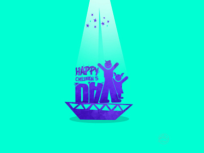 Children Day Typography brand branding design flat icon illustrator typogaphy vector