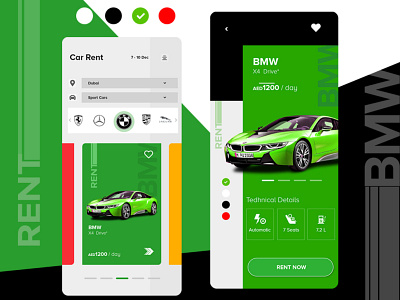 Car Rent App UI adobe xd app app design branding color colours design icon mobile mobile app mobile app design mobile design mobile ui photoshop ui ui ux ui design uiux ux uxdesign