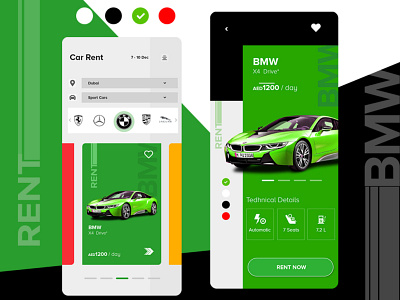 Car Rent App UI