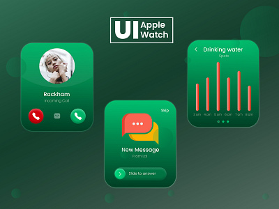 Apple Watch UI Design App app design apple watch ui branding dedi design photoshop typography ui ui design ux